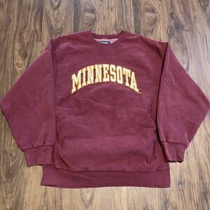 Minnesota Golden Gophers Sweatshirt Mens Large Maroon NCAA Steve & Barry's